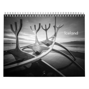 Iceland B&W Calendar