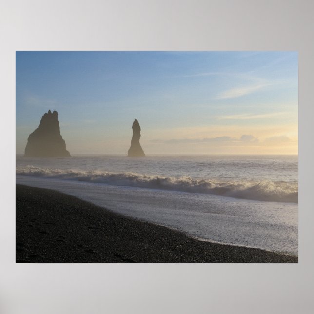 Iceland Black Sand Beach Poster (Front)