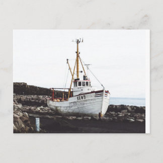 Iceland Boat Postcard