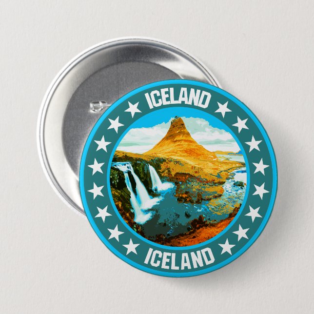Iceland                                            button (Front & Back)