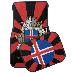 Iceland Car Floor Mat & Icelandic Flag / Patriots