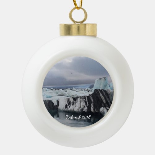 Iceland _ Ceramic Ball Ornament