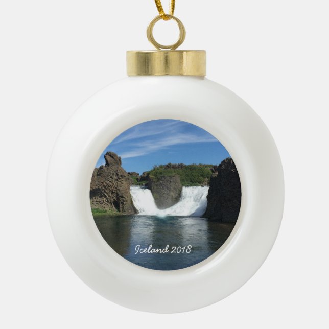 Iceland - Ceramic Ball Ornament (Front)