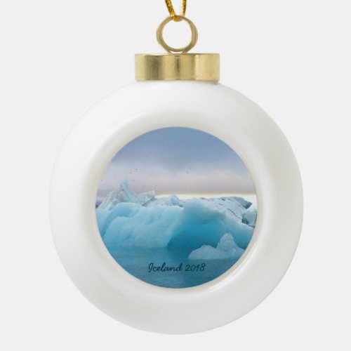 Iceland _ Ceramic Ball Ornament