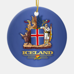 Iceland COA Ceramic Ornament