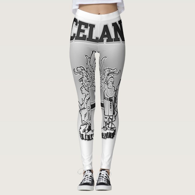 Iceland  Coat of Arms Leggings (Front)
