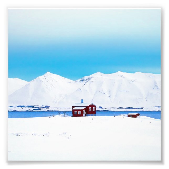 Iceland cottage photo print (Front)