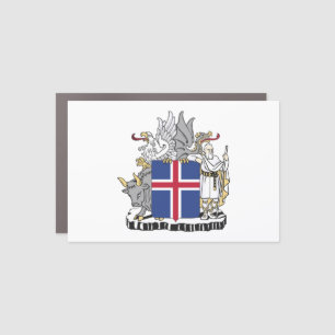 Iceland country coat arms symbol emblem flag car magnet