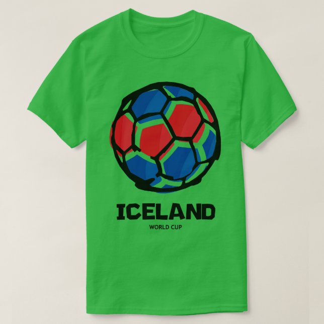Iceland  Country Flag T-Shirt (Design Front)