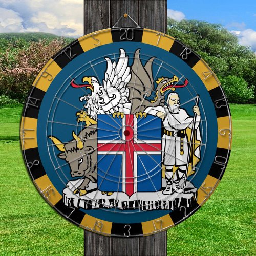 Iceland Dartboard  Flag darts  game board