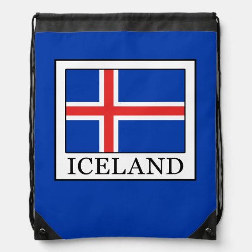 Iceland Drawstring Bag