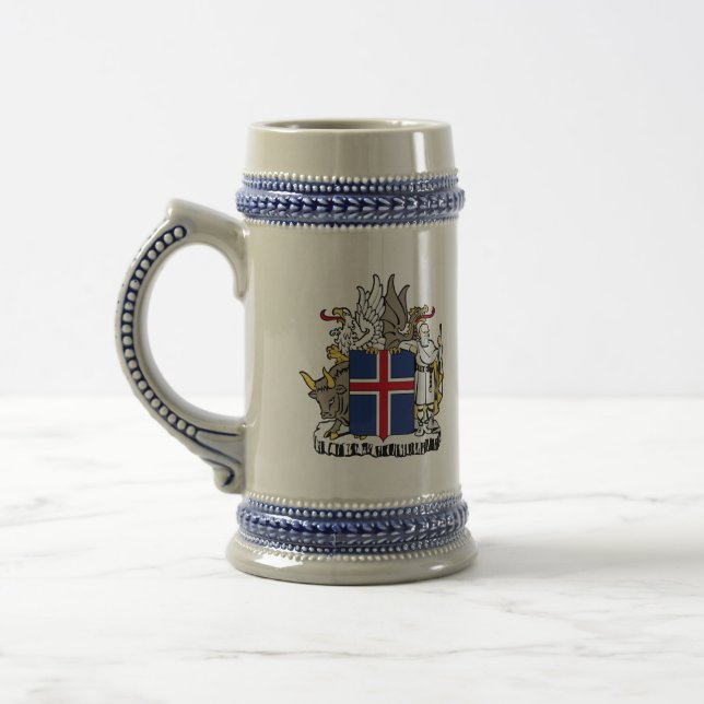 iceland emblem beer stein (Left)