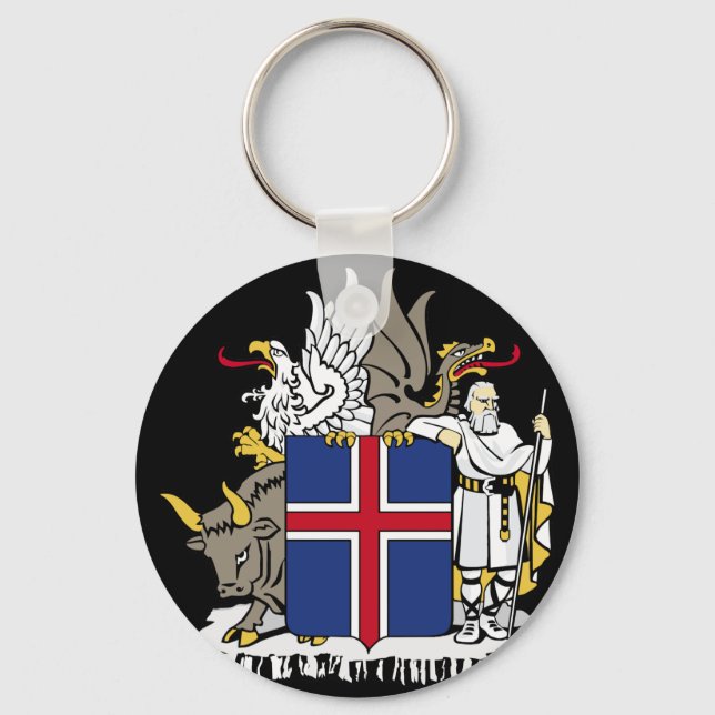 iceland emblem keychain (Front)