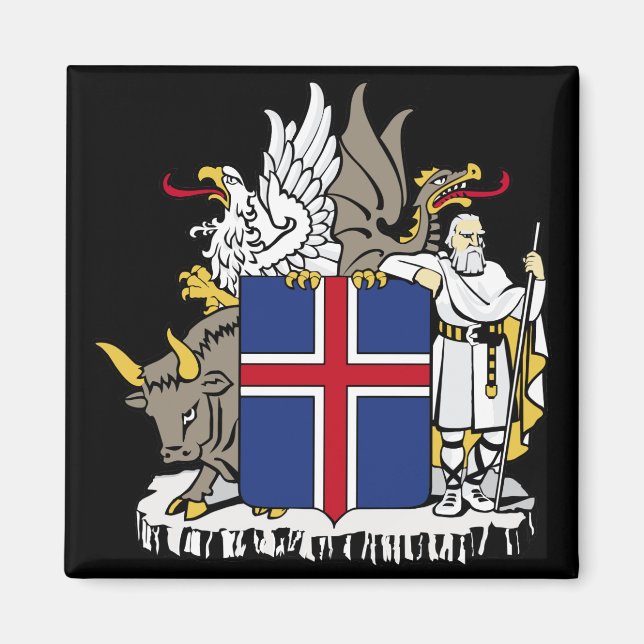 iceland emblem magnet (Front)