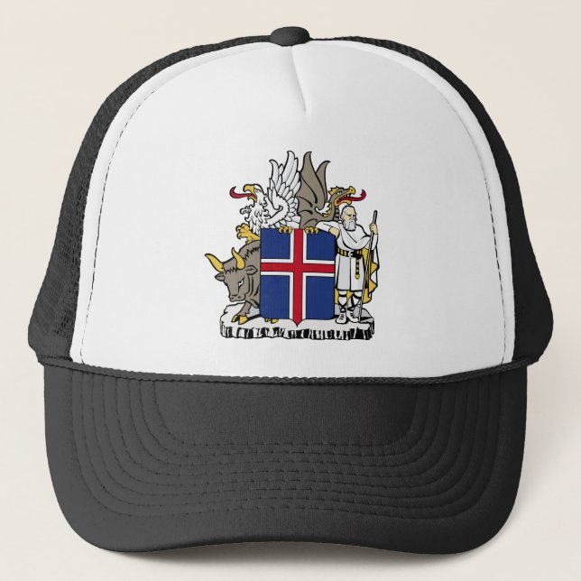 iceland emblem trucker hat (Front)
