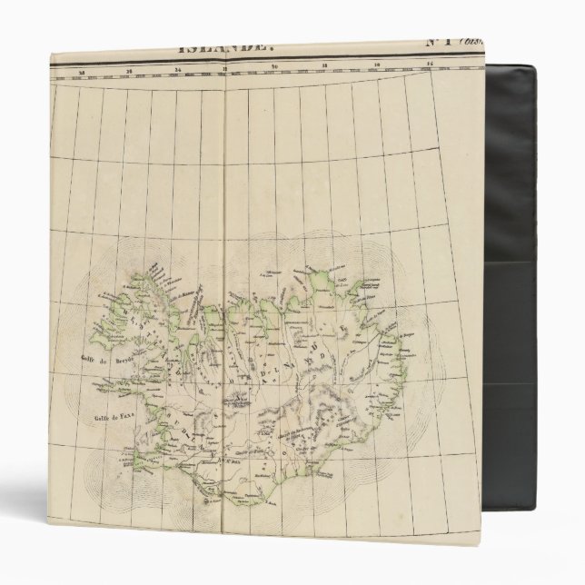 Iceland, Europe 3 Ring Binder (Front/Inside)