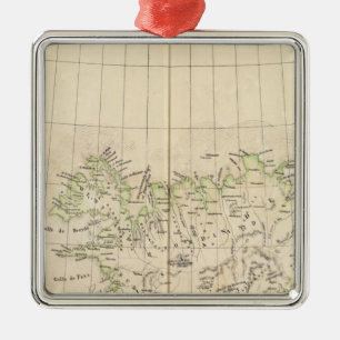 Iceland, Europe Metal Ornament