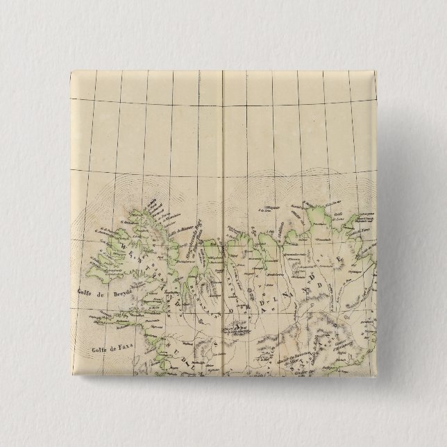 Iceland, Europe Pinback Button (Front)