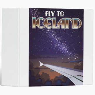 Iceland fight poster 3 ring binder