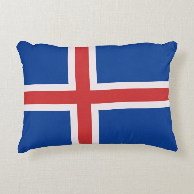 Iceland flag accent pillow (Front)