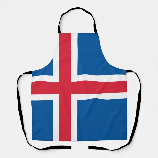 Iceland Flag Apron (Front)