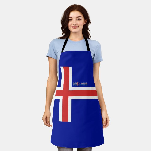 Iceland flag apron (Worn)