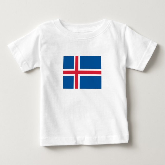 Iceland Flag Baby T-Shirt (Front)