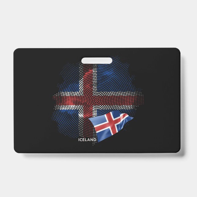 Iceland flag badge (Front)
