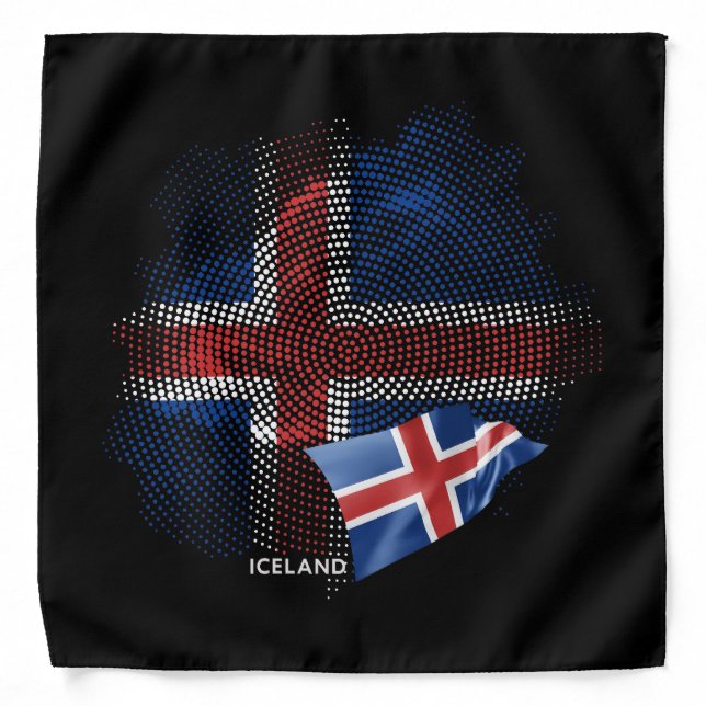 Iceland flag bandana (Front)