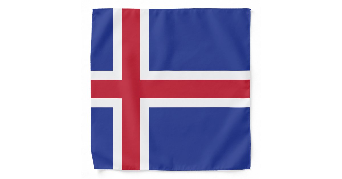 Iceland Flag Bandana | Zazzle