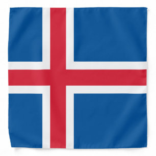 Iceland Flag Bandana