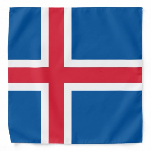 Iceland Flag Bandana