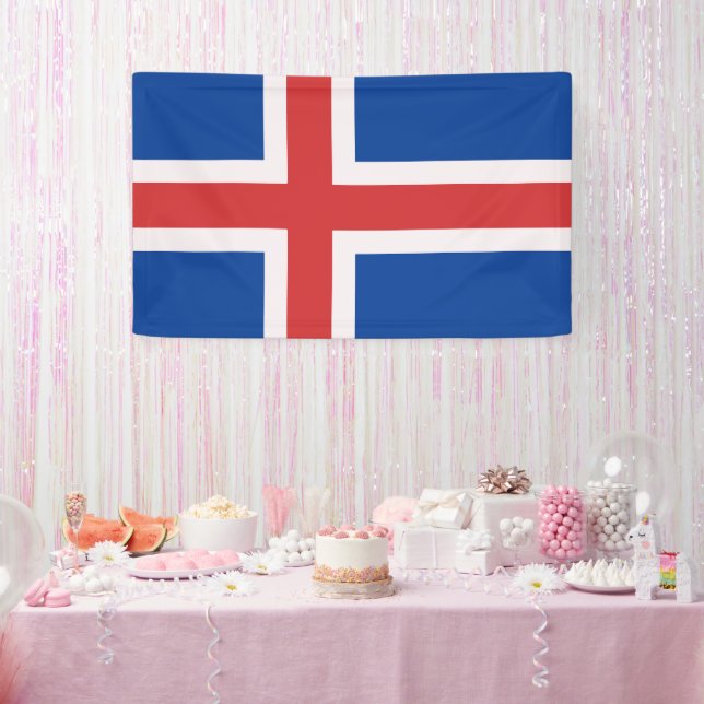 Iceland flag banner (Party)