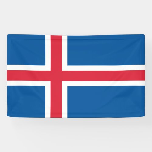 Iceland flag  banner