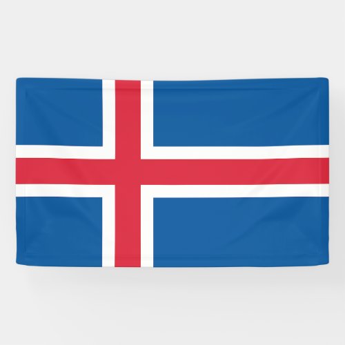 Iceland Flag Banner