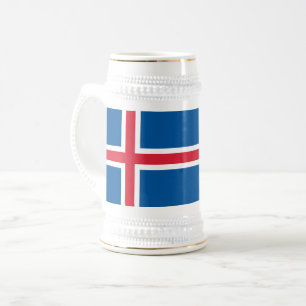 Iceland Flag Beer Stein