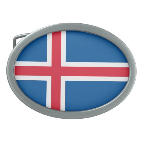 Iceland Flag Belt Buckle