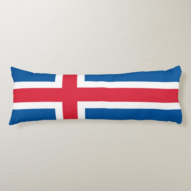 Iceland Flag Body Pillow (Front)