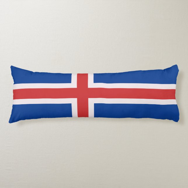 Iceland flag body pillow (Front)