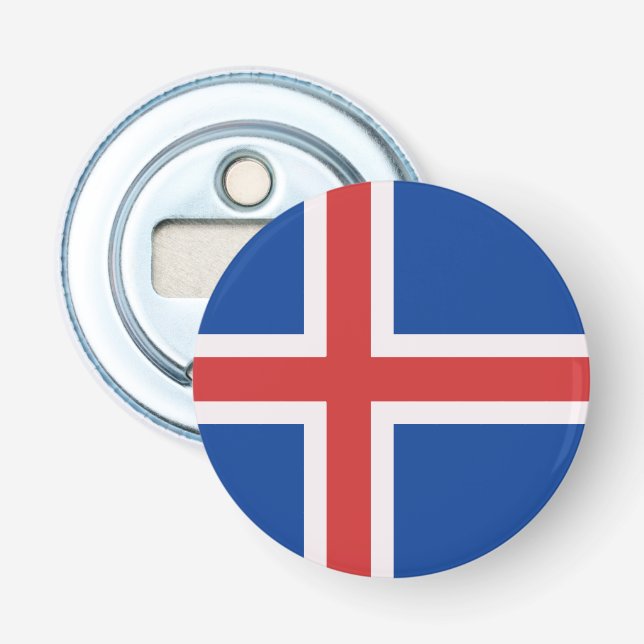 Iceland flag bottle opener (Front)