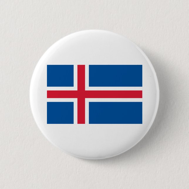 Iceland Flag Button (Front)