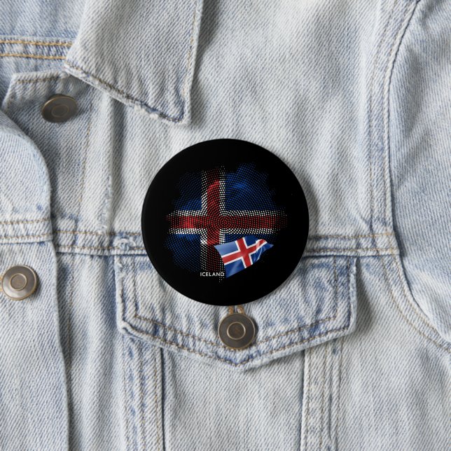 Iceland flag button (In Situ)