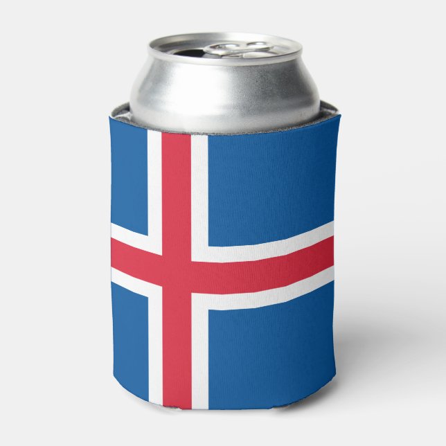 Iceland Flag Can Cooler (Can Front)