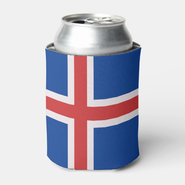 Iceland flag can cooler (Can Front)
