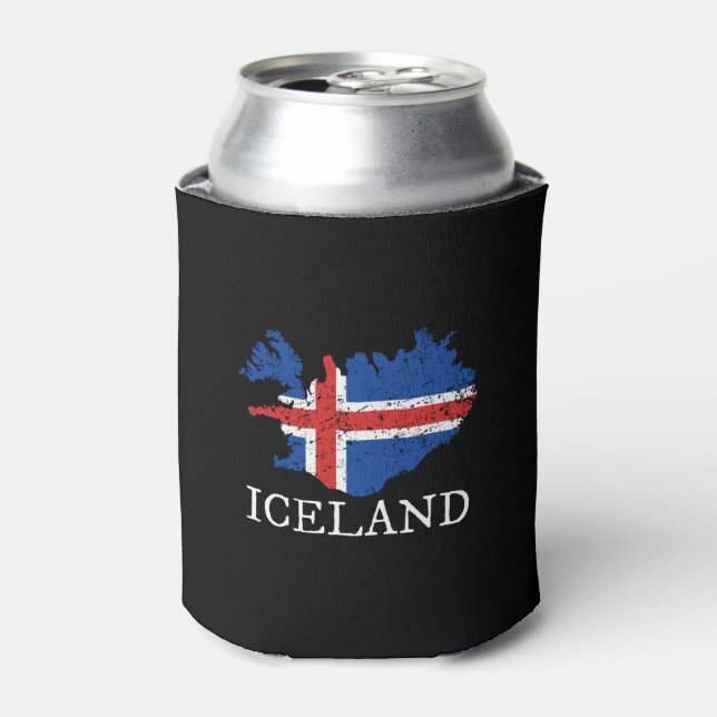 Iceland Flag Can Cooler (Can Front)