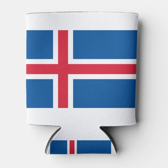 Iceland Flag Can Cooler (Front)