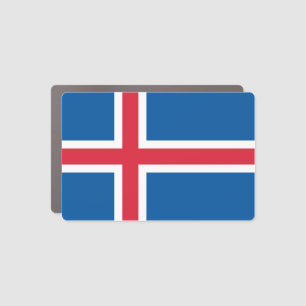Iceland Flag Car Magnet