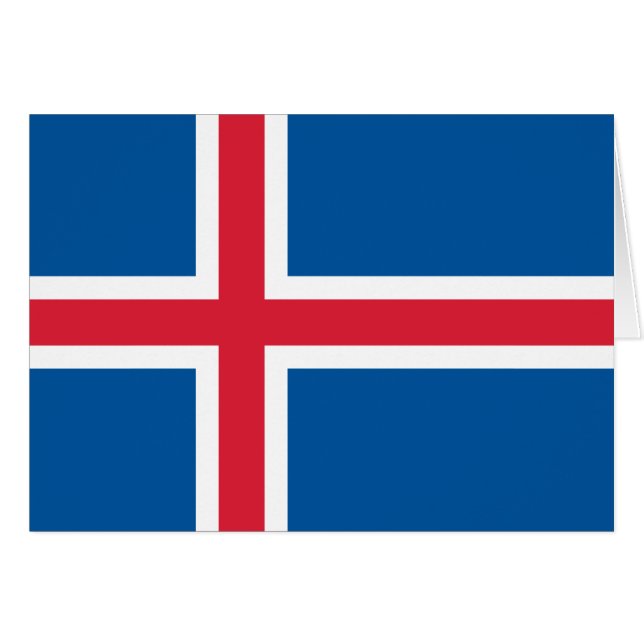 Iceland Flag Cards (Front Horizontal)