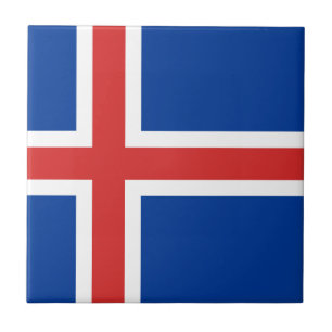 Iceland Flag Ceramic Tile