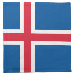 Iceland Flag Cloth Napkin